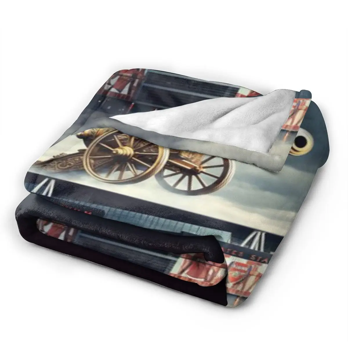 Cannon Above The Clouds Arsenal S Emblematic Vigi An Ultra-Soft Micro Fleece Blanket