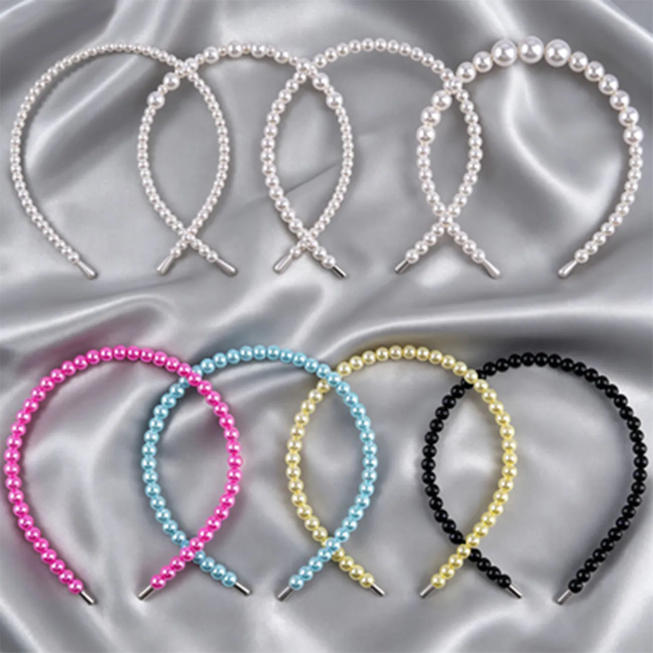3/4PCS Pearl Beaded Headband Daily All-match Hair Hoop Women Luxury Pearl Hairband Wedding Daily Party Sweet Hairband Gift