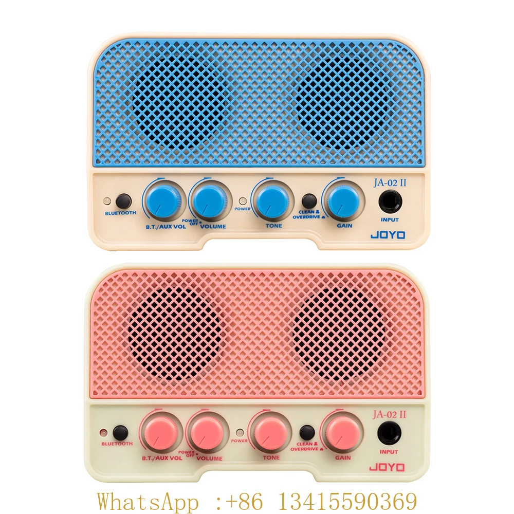 

JOYO JA-02 II Mini Guitar Amplifier Dual Channel Clean Overdirve Effect Guitar AMP With Bluetooth 5.0 AUX Connector Sound