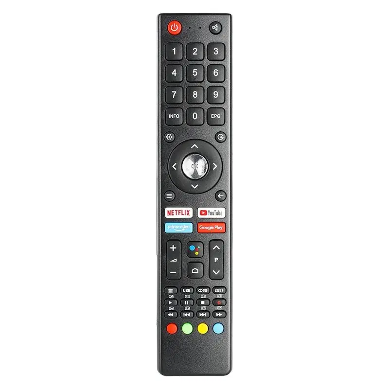 GCBLTV02FDBIR For Changhong Remote Control Replacement With Netflix Google Play Primevideo YouTube Buttons (No Voice Function)