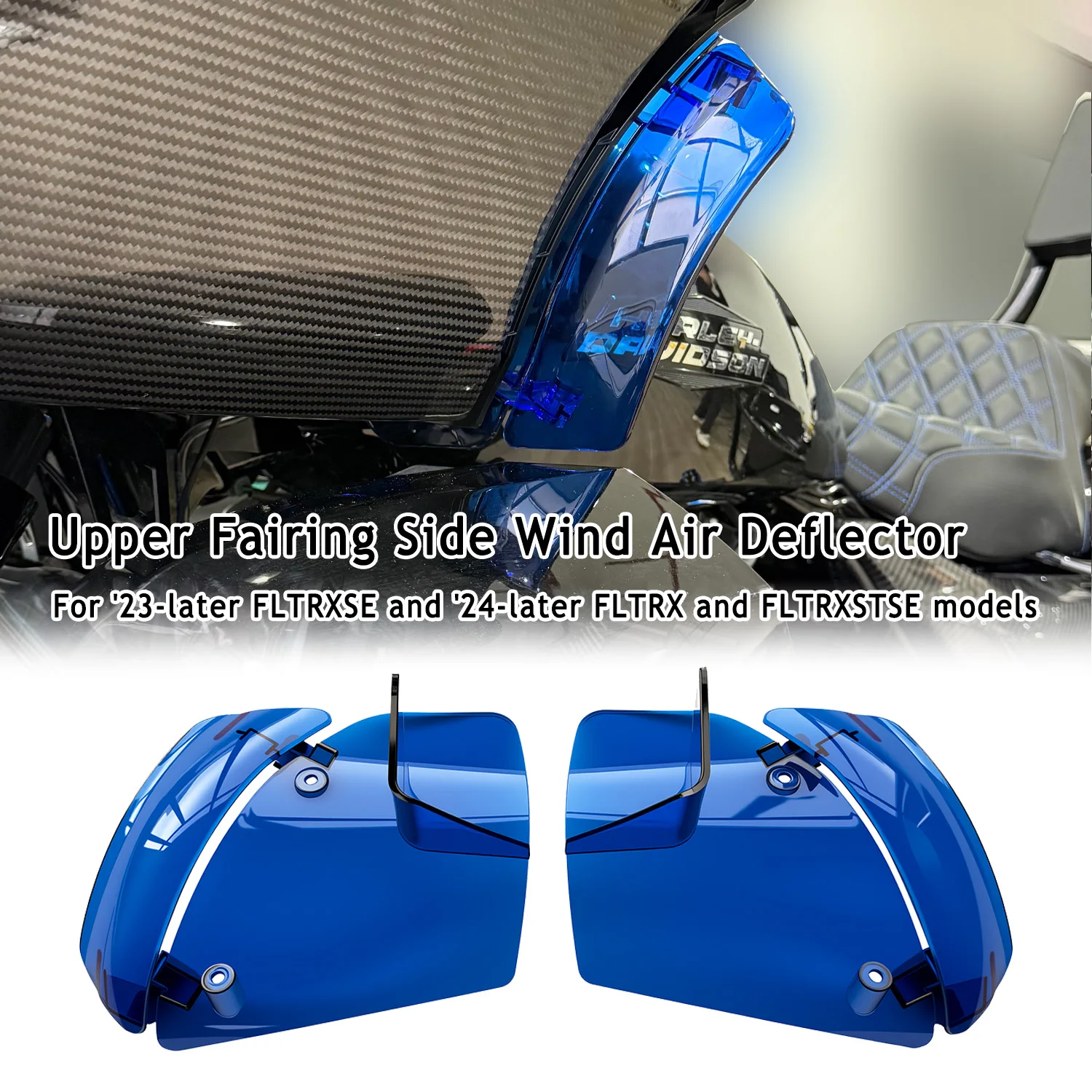 Upper Fairing Colored Side Wind Air Deflector For Harley '23-later FLTRXSE&'24-later FLTRX&FLTRXSTSE models Motorcycle Parts