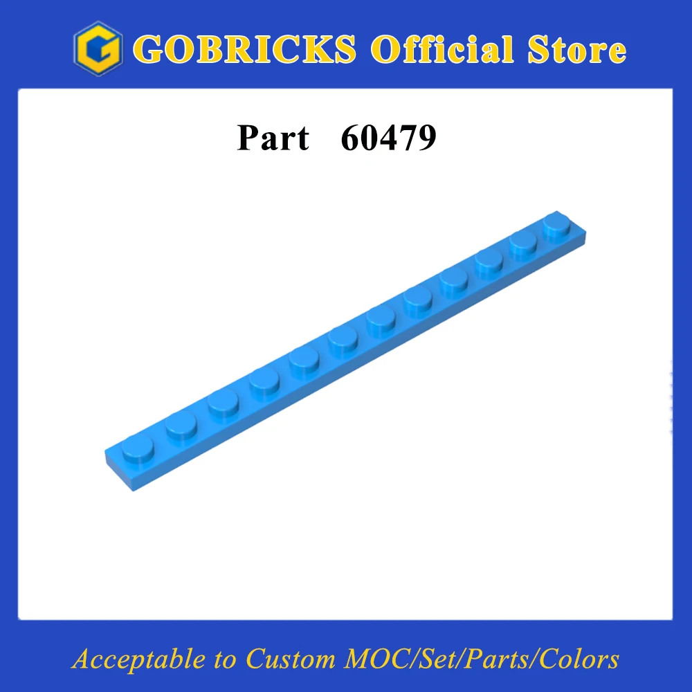 

Gobricks 1 Pcs MOC Plate 1 x 12 Bricks Compatible With 60479 Model Building Blocks Parts Children Assembles Puzzle Birthday Toys