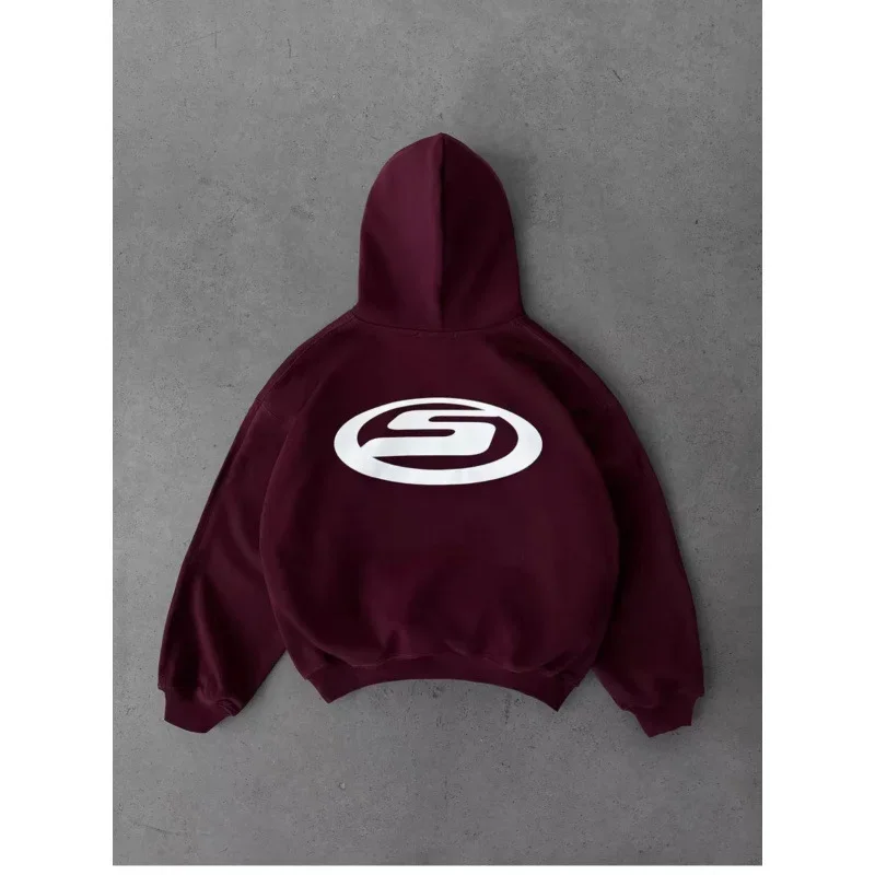 アメリカンスタイルフリースレターフーディー女性秋冬ユニークなマッチングカップルトップスカジュアルトレンディな衣服超スタイリッシュ