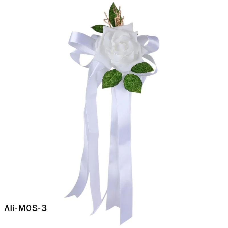 

【S】1 шт. Декор для зеркала заднего вида на свадебную машину, цветок в ретро-стиле, украшение для дверной ручки, искусственный цветок, автомобильные аксессуары