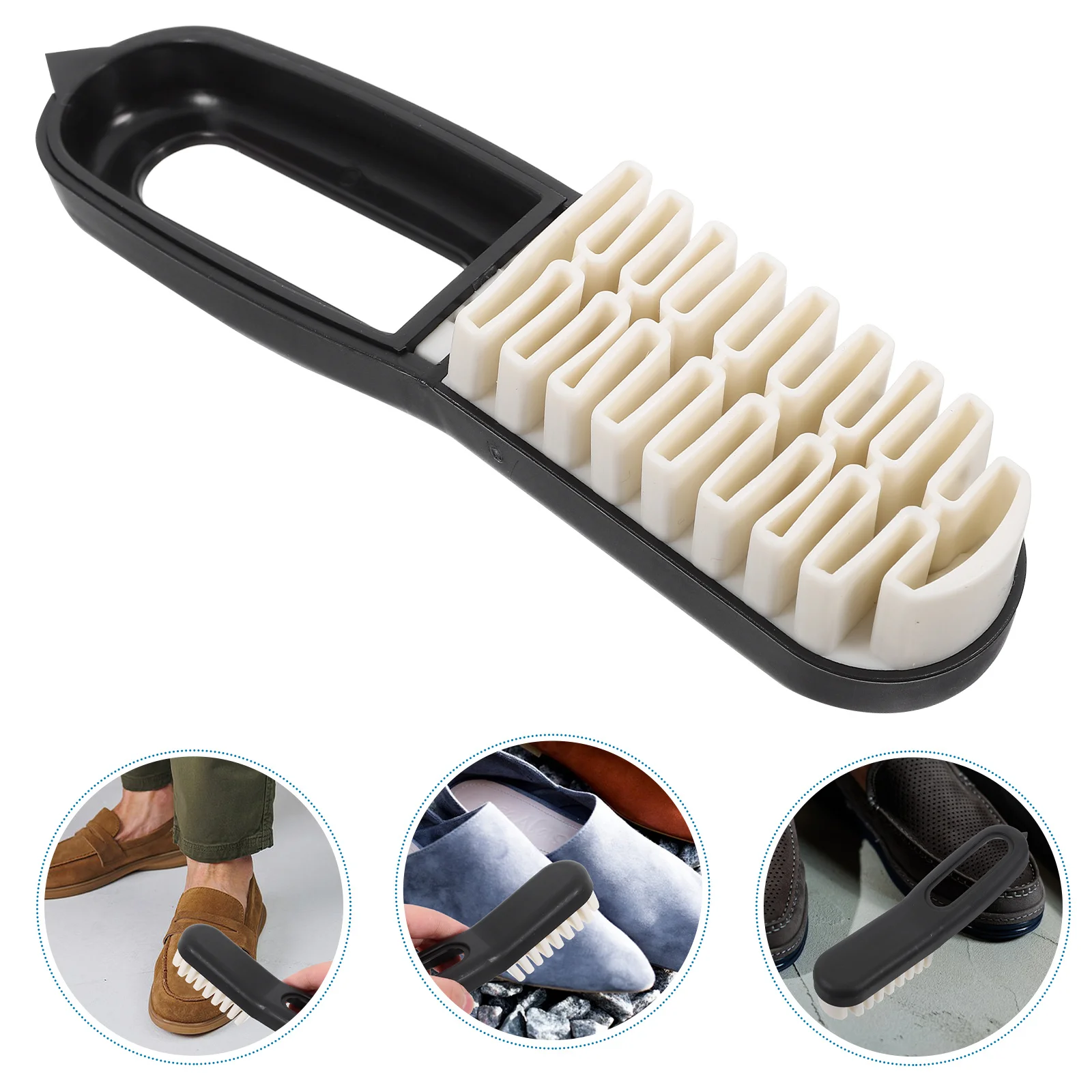

Soft Bristle Suede For Shoes Tool Laundry Washing Scrub Brush Suede Cleaning Kit Boot Brushes Abs Tpr Material Gentle Shoe Care