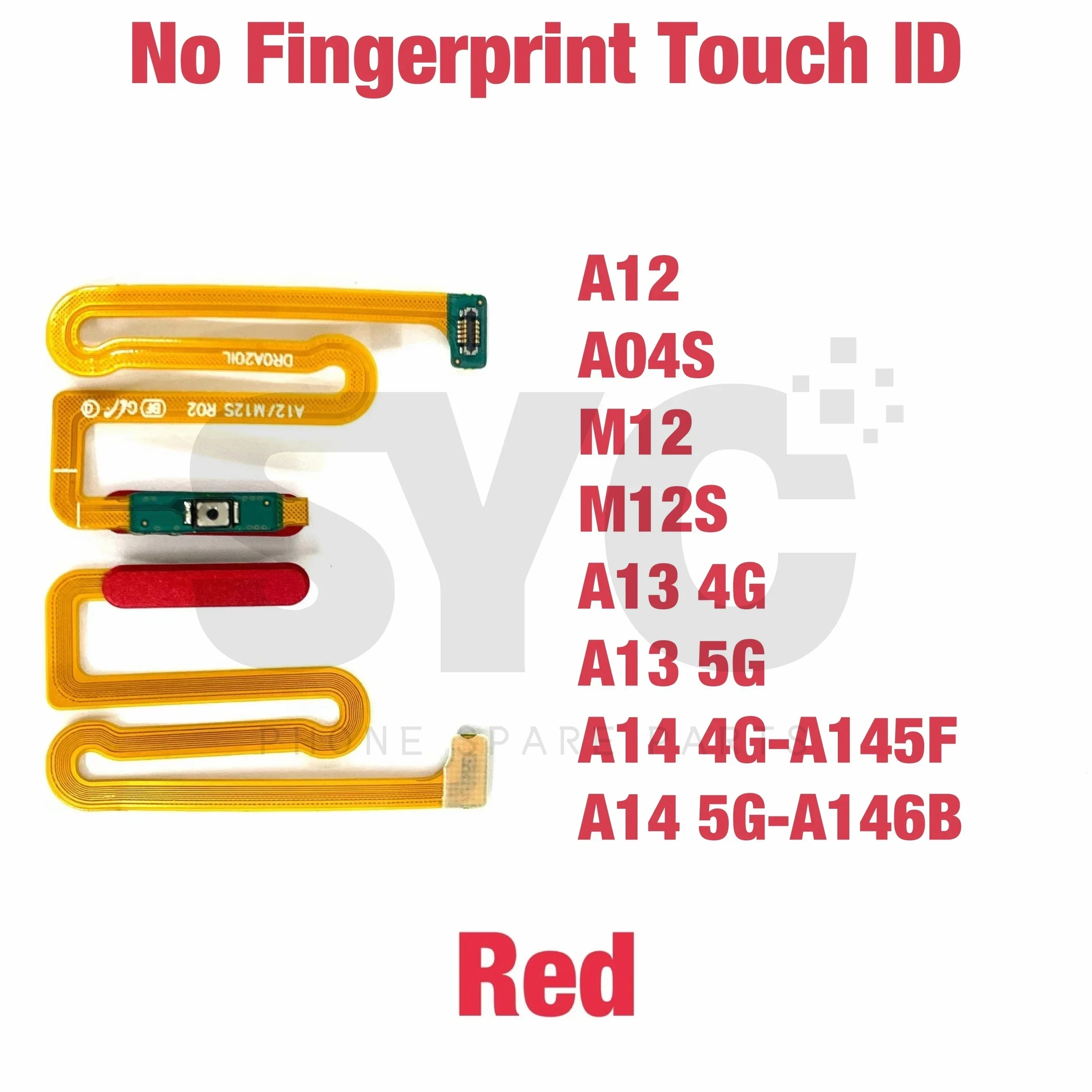 For Samsung A12 A13 A14 M12S A04s 4G 5G Power Button Flex Cable Side Key Switch ON OFF Control Without Fingerprint Sensor