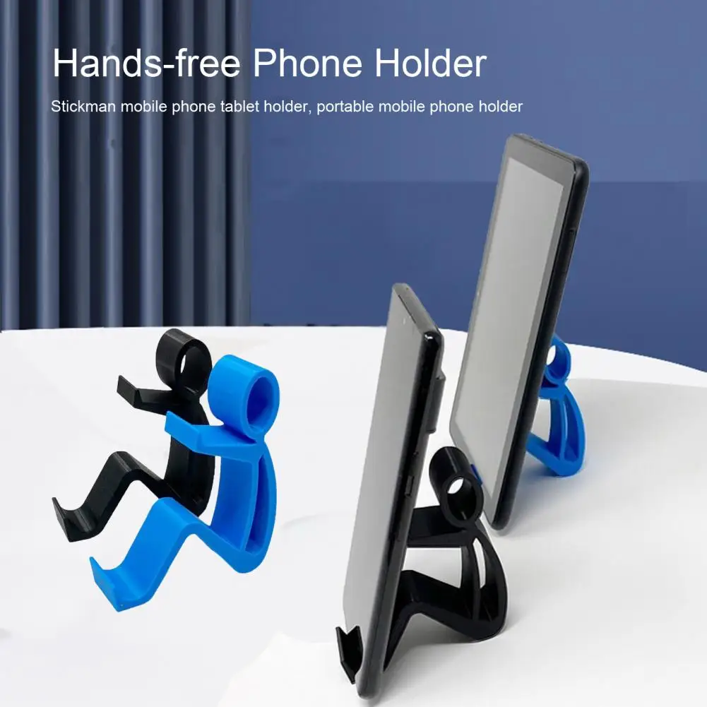 Stickman Phone Stand Anti-skid Compact Securely Holds Device Desktop Fun Mobile Phone Holder Office Home Cellphone Bracket