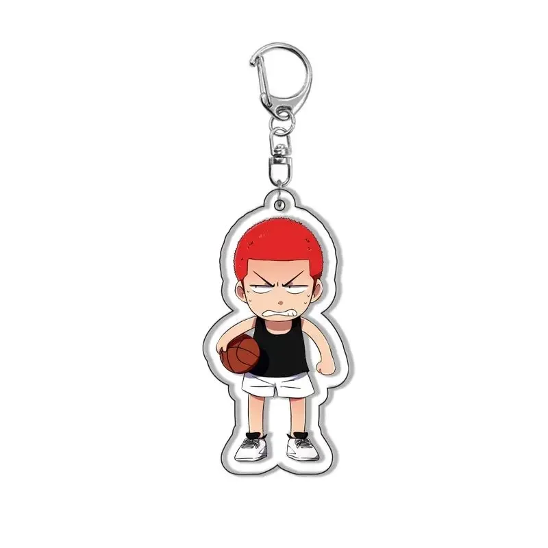 Anime Figure Sakuragi Hanamichi Mitsui Hisashi Rukawa Kaede Key Ring Acrylic Key Chain Hot Selling Model Plate Fashion Pendant