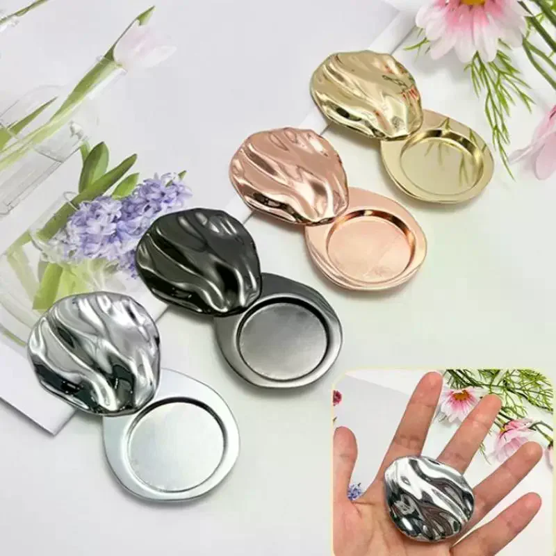 1Pcs Empty Replaceable Travel Balm Box Zinc Alloy Solid Perfume Container Rotary Open Close Rotatable Refillable Bottles