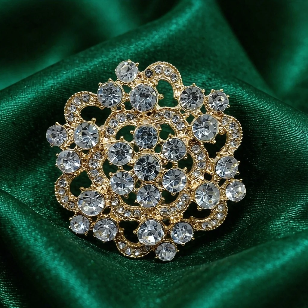 2026 Ins Wedding Guest Brooch, Decorative Brooch, Corsage, Anti-Exposure Brooch, Business Banquet Brooch, Anti-Exposure Accessory, Shoe Decoration, European Retro Style, Themed Brooch, Shoe Metal Badge, Best Matching Accessory, Bag Accessory, Shoe Accessory, French Style, Metal Buckle, Unique and Distinctive