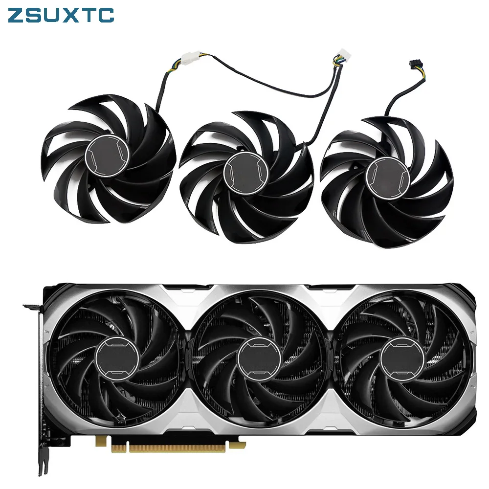 New 95MM PLD10020B12H RTX4070 Ti Video Card Fan For MSI GeForce RTX 4070 VENTUS 3X 12G OC Graphics Card Cooling Fan