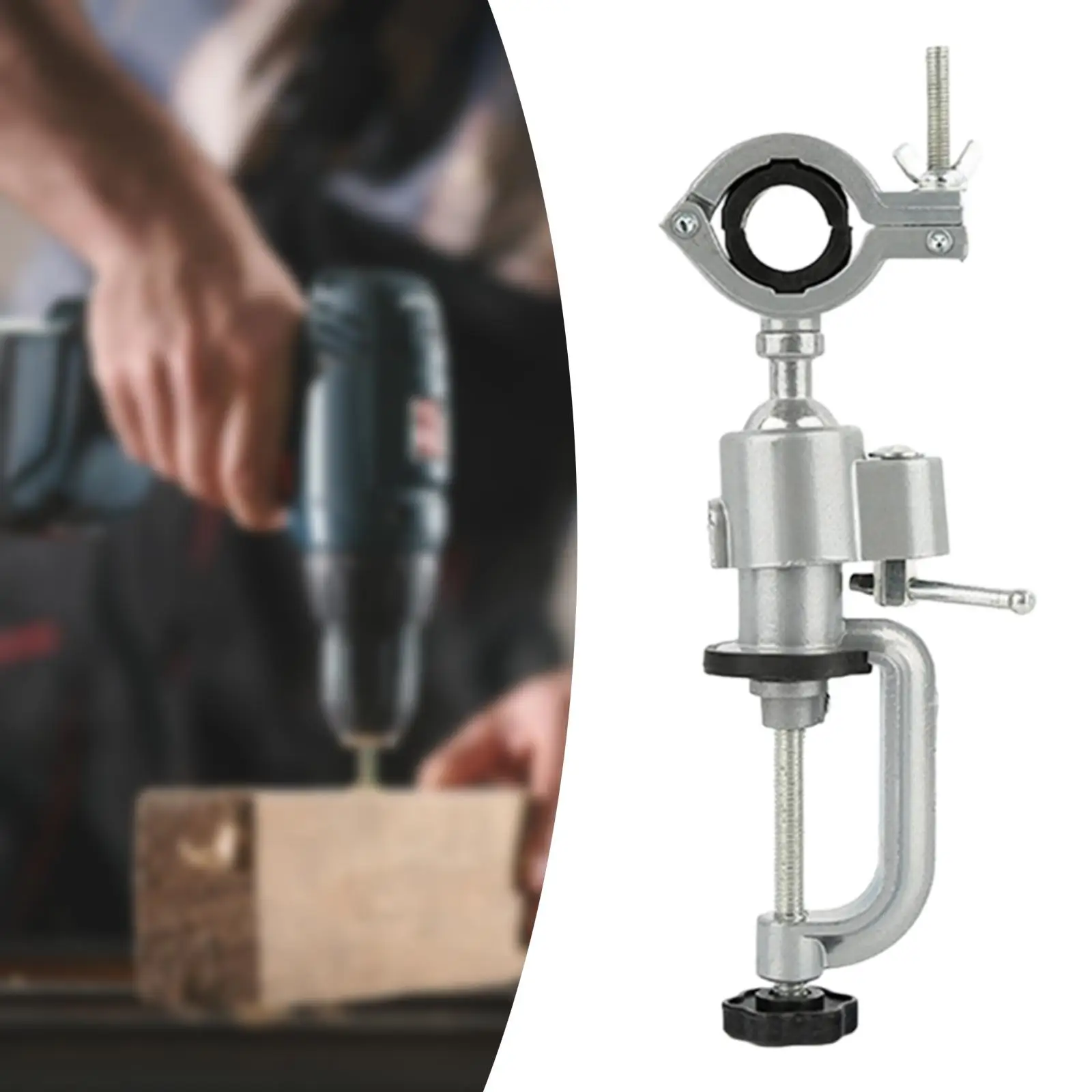 

Electric Drill Rack Stand Heavy Duty Easy to Install Stable Adjustable Sturdy