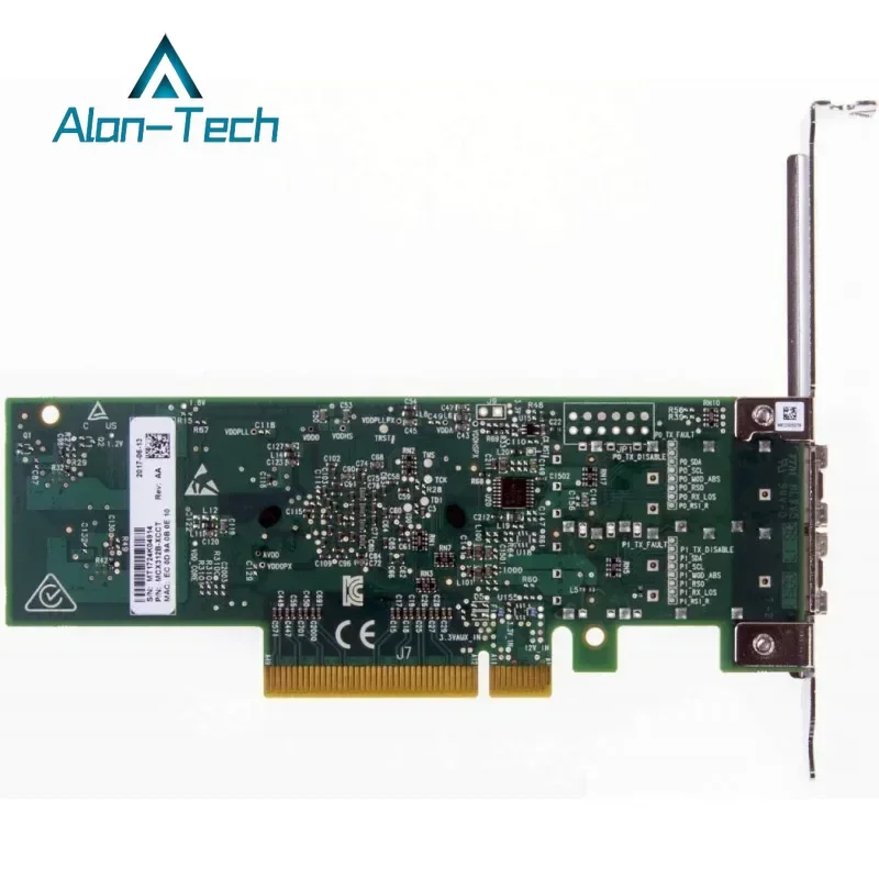 Mellan-ox MCX312B-XCCT ConnectX-3 Pro EN network interface card, 10GbE, dual-port SFP+, PCIe3.0 x8 8GT/s 95%new