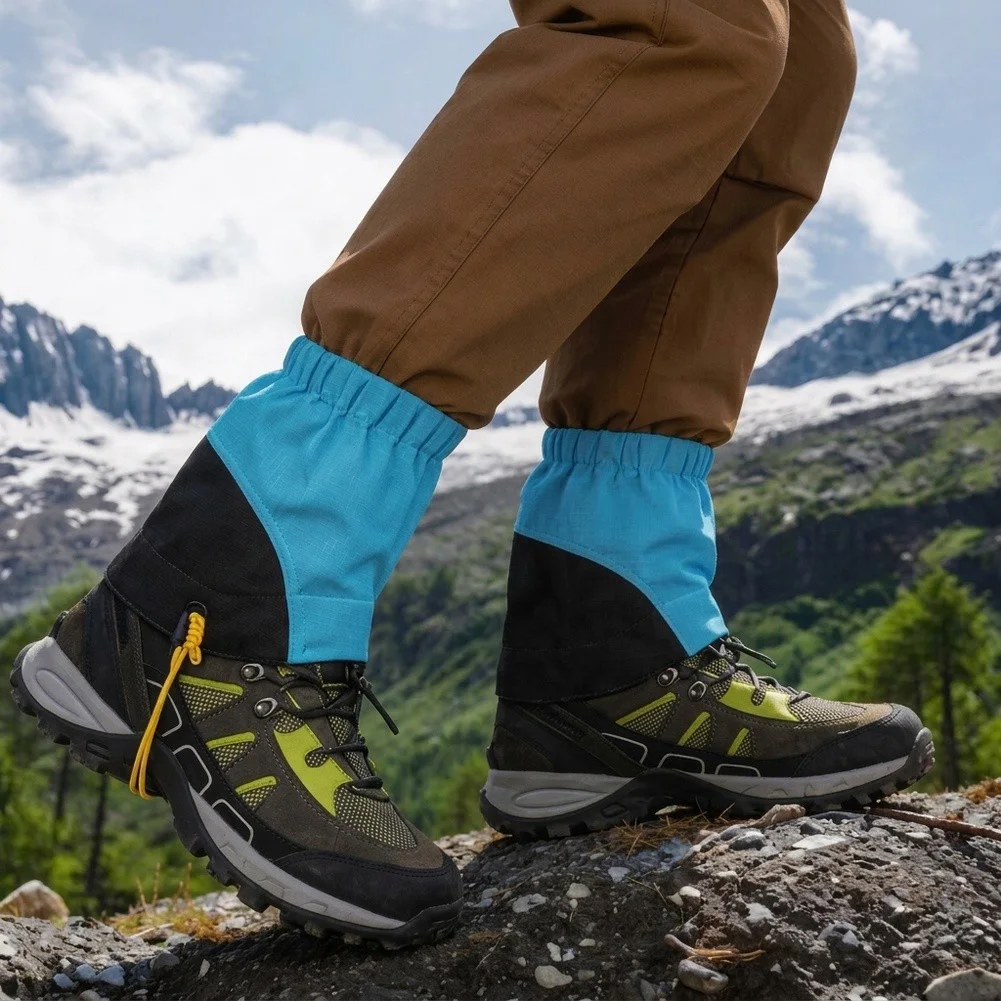For Hiking Boots Hiking Leg Covers For Rugged Terrains Green Airflow Optimized Fabric Lightweight Construction