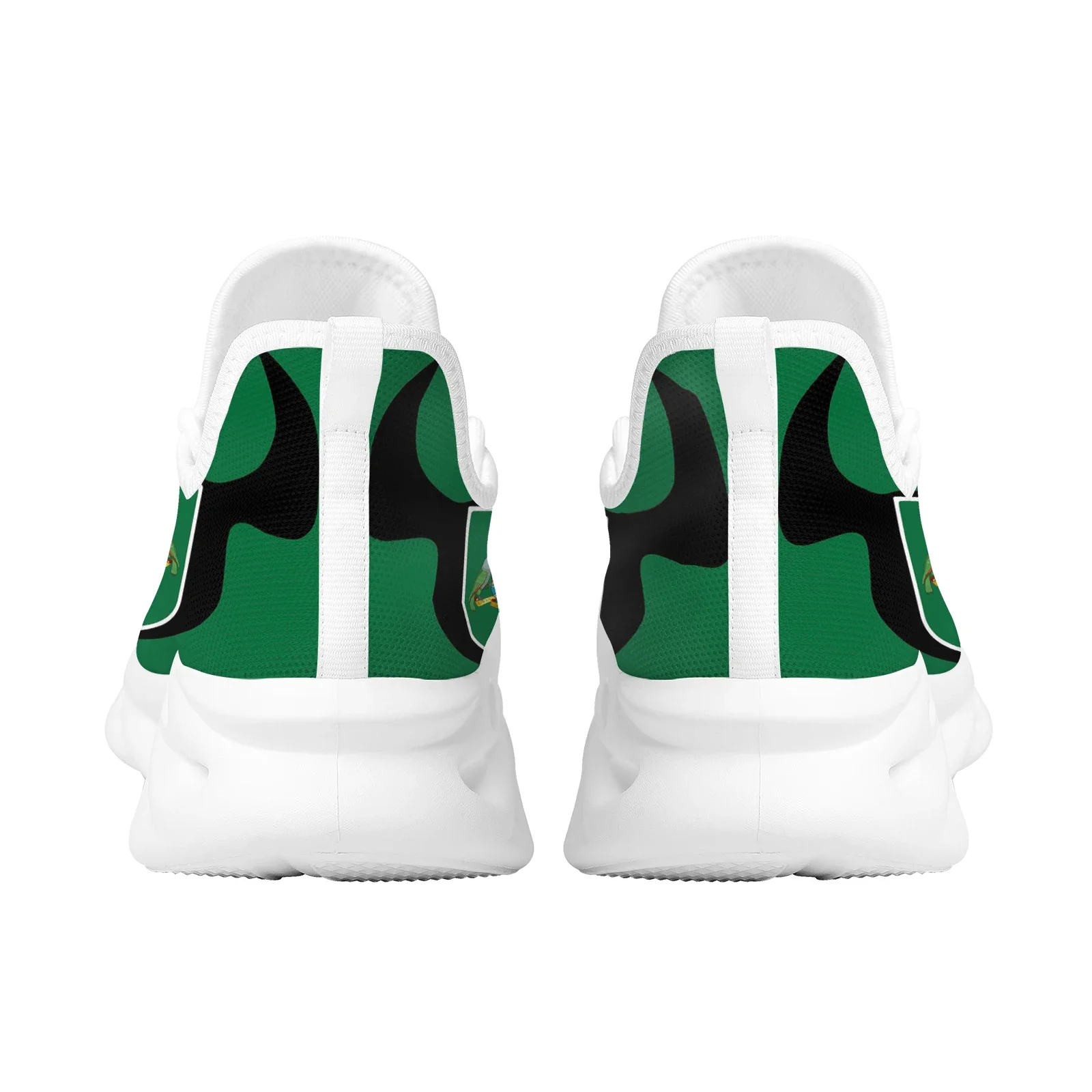 Dominica Flag Designer Sneaker For Women Flag Print Comfortable Platform Sports Shoes White Sole Knitted Blade Shoes
