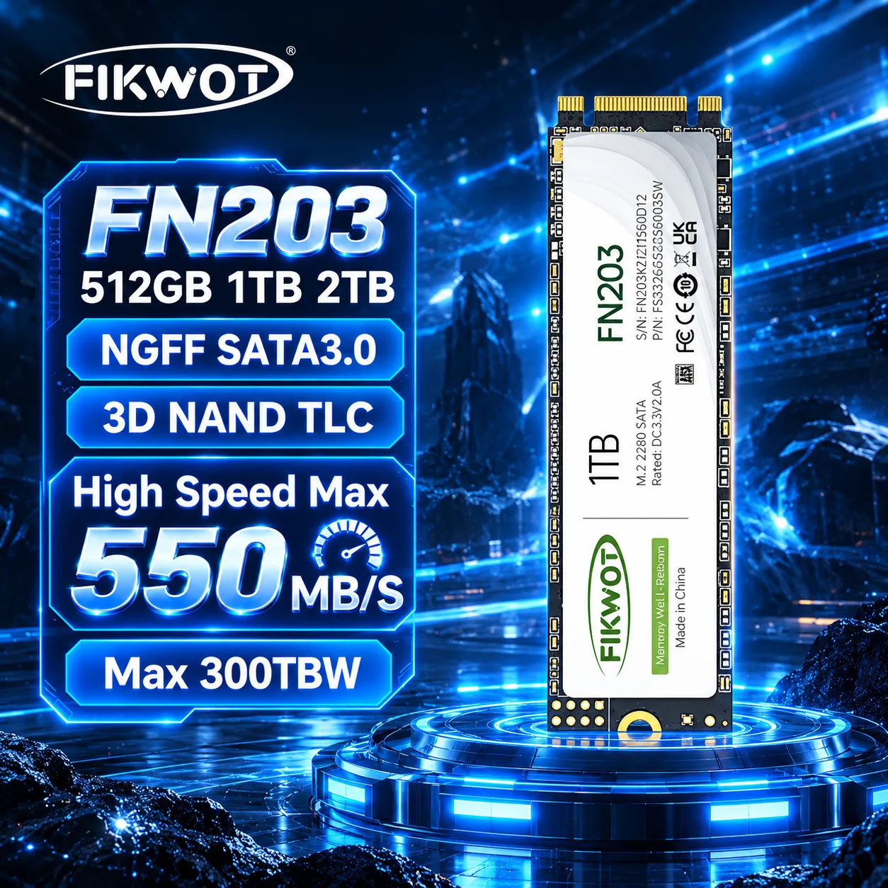 【¥4,089】Fikwot FN203 m.2 SSD SATA 256GB TLC-アリエク特価アラート