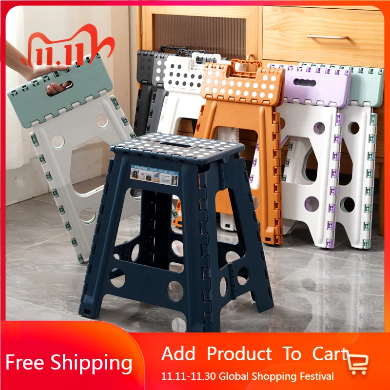 

Folding Shower Bathroom Chair Foot Children Plastic Foldable Stool Designer Space Saving Bedroom Silla Plegable Home Furniture
