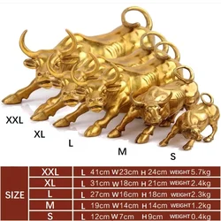 Big Wall Street Bronze Fierce Bull OX Statue