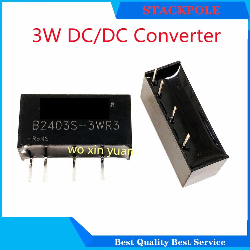 2pcs B2403S-3WR3 B2405S-3WR3 B2409S-3WR3 B2412S-3WR3 B2415S-3WR3 B2424S-3WR3 [SIP4 3W DC-DC CONVERTER] B2405S B2424S B2403S DIP