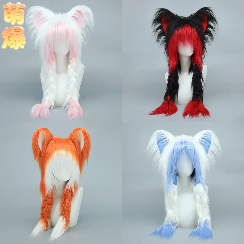 chapeau-a-oreilles-de-chat-pour-halloween-et-paques-bonnet-en-fourrure-pelucheuse-mignon-y2k-bonnet-thermique-chaud-a-longs-cheveux-pour-femmes