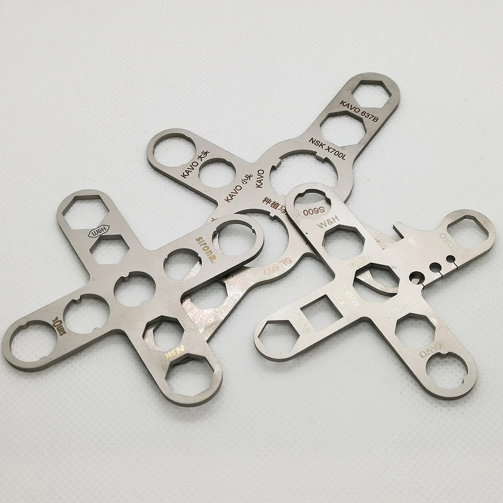 Dental Turbine Handpiece Wrench NSK KAVO WH Implant Motor Cartridge Rotor Shaft Spindle Back Cover Repair Removal Tool
