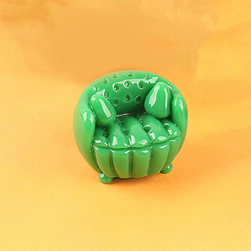 

12 Pcs Cartoon Fruit Sofa Resin Charms Decorations Miniature Furniture Model Toy