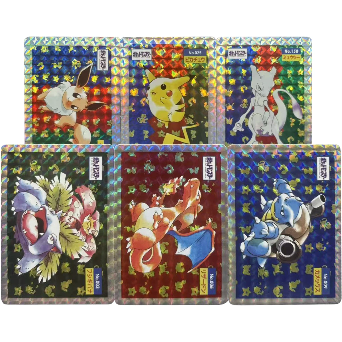 

6 шт./компл. Ptcg Eevee Mewtwo Charizard Venusaur флэш-карта Diy самодельная классическая игра аниме коллекционная карта подарочная игрушка