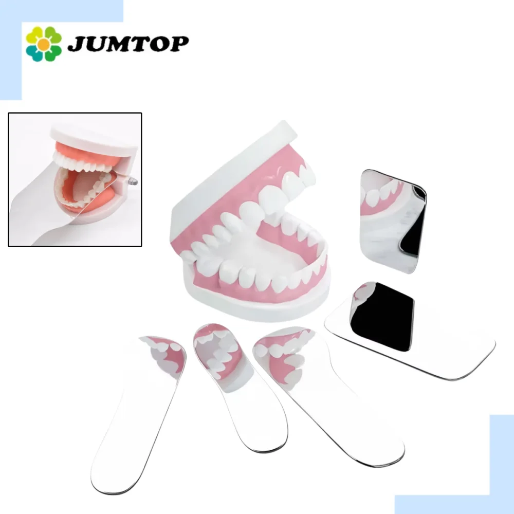 

5Pcs/Set Dentistry Tools Intraoral Photo Reflector Dental Orthodontic Mirror Photography Double-Sided Mirrors Glass Material