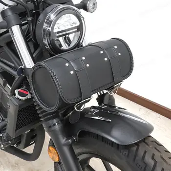 適用於雅馬哈、本田、哈雷、KTM、比亞喬、阿普利亞等摩托車的通用型摩托車真皮鞍包、工具包、前後袋 8 最佳銷售 哈雷機車鞍袋 - №6