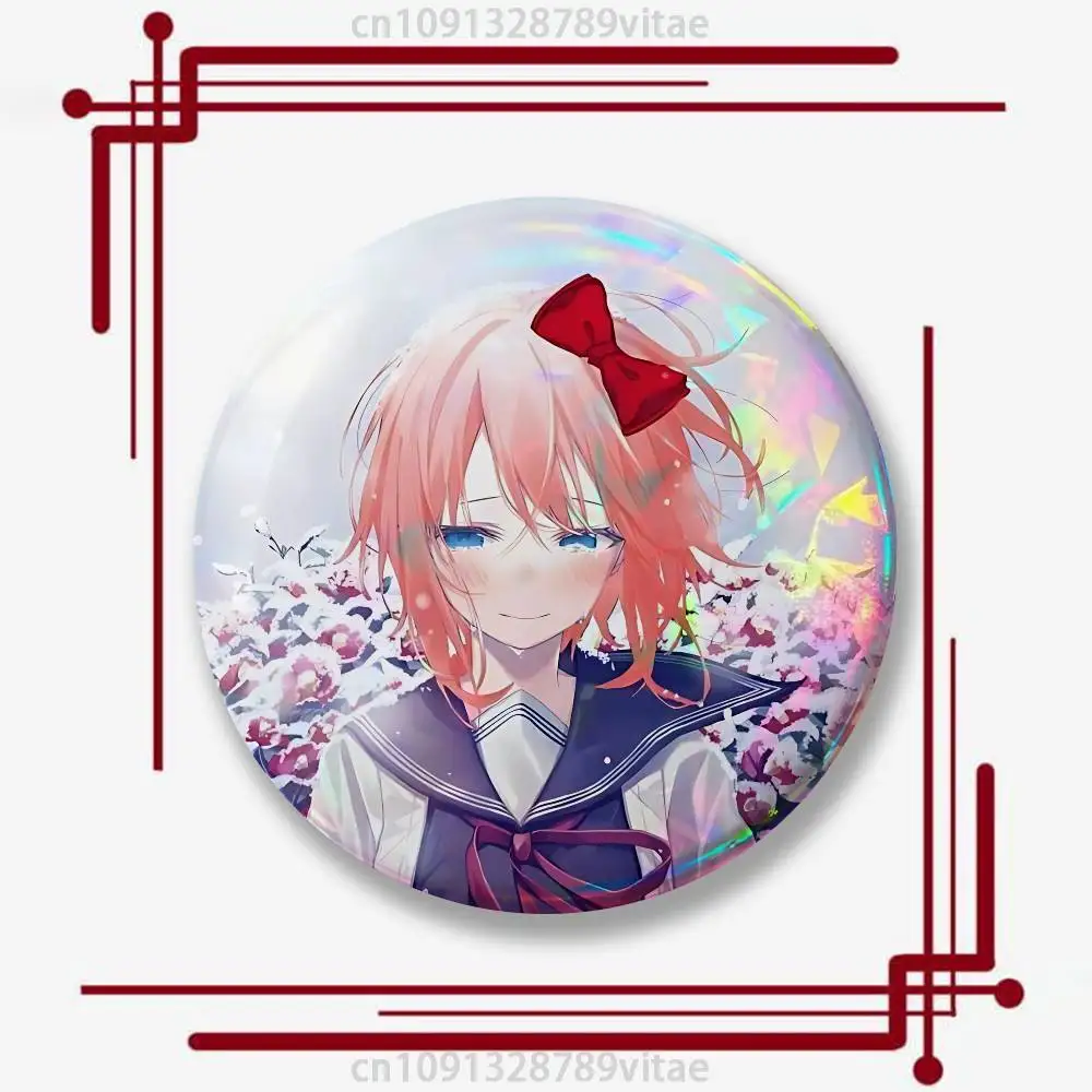 Niedliche S-Sayoris-S DDLC 25mm 75mm 44mm 58mm 32m Münzabzeichen, personalisierte handgefertigte runde Broschen, Anstecknadeln, Accessoires – Detail 11