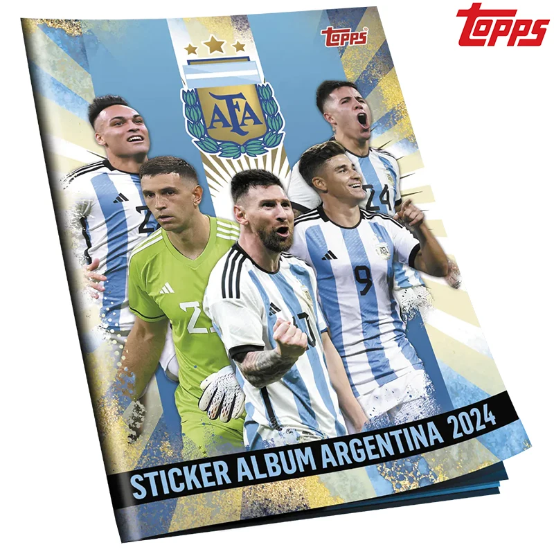 Topps AFA Argentina Official Sticker Album with FULL 139 Sticker Set Sealed Collection Card