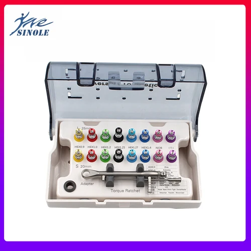 Destornillador de implante Dental, llave dinamométrica para implante Dental, herramientas de destornillador de odontología, herramienta de implante de odontología 10-70NCM