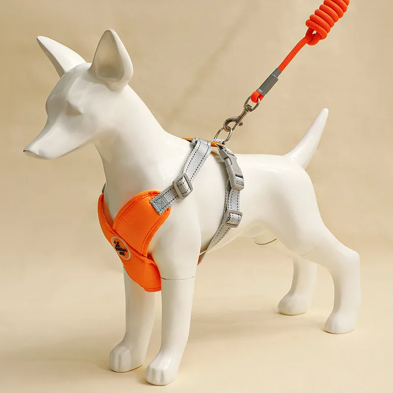 

Clip Reflective Puppy Walking Waterproof Durable Pet Adjustable Harness Anti-Escape Harness Lightweight No-Pull Leash Dog Collar