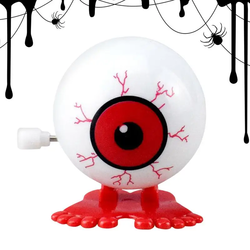 Wind Up Eyeball Toy Funny Eyeball Clockwork Small Novelty Toys For Boys And Girls Horror Props Home Desktop Decoration