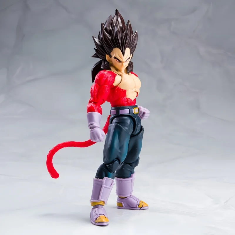 15cm Shf Dragon Ball Gt Figures Super Saiyan 4 Vegeta Son Goku Action Figure Pvc Movable Collection Anime Goku Gogeta Model Toy