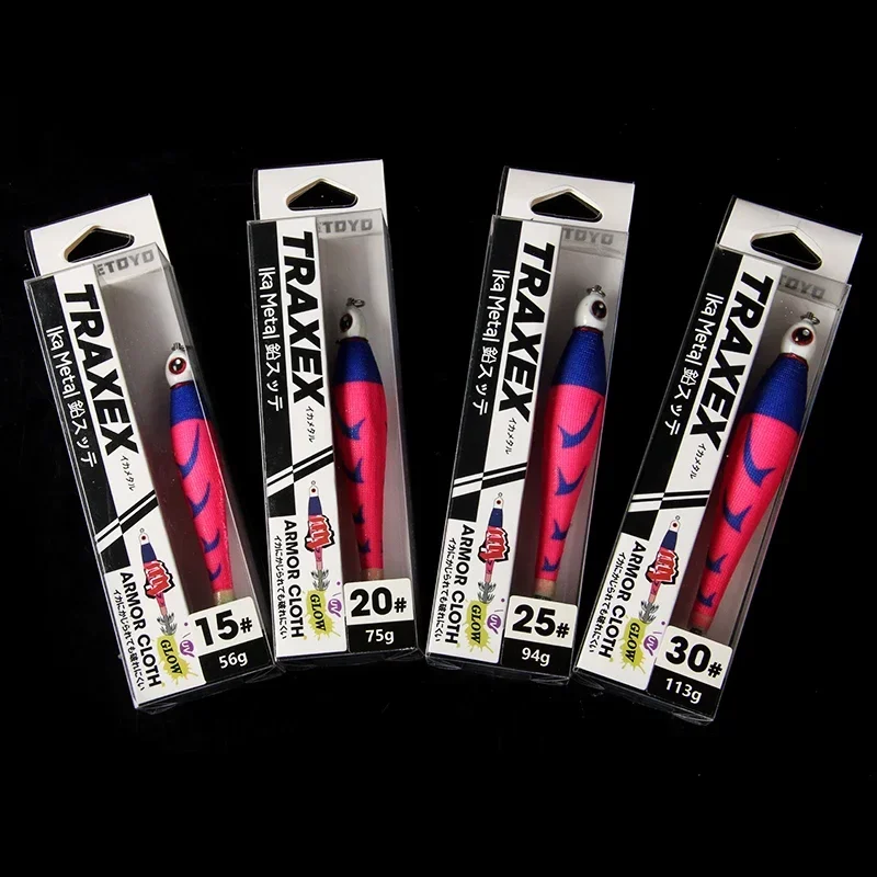 Angelköder mit sinkendem Tintenfischhaken 15 #   20 #   25 #   30 #   40 #   EGI Tintenfisch Leuchtendes Holz Garnelen Tintenfisch Köder Künstlicher Köder Meeresangeln