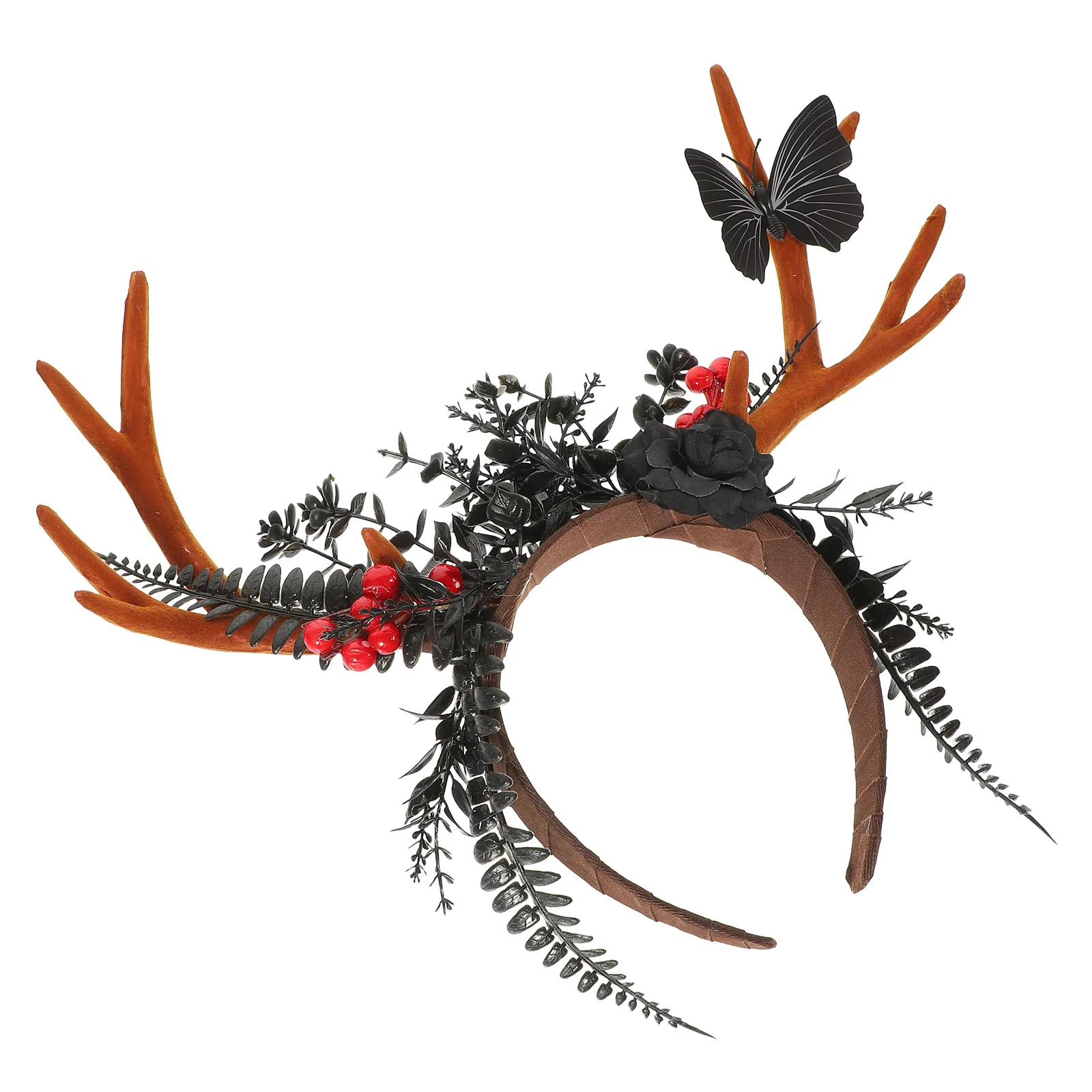 

Xmas Antler Headband Christmas Hair Decoration for Women Festival Party Cosplay Accessory Lightweight Plastic Horn Band