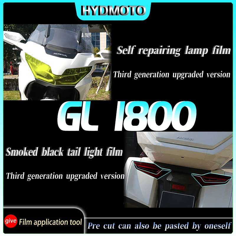 For Honda GL1800 Instrument film headlight film smoked black film rearview mirror rainproof film modification accessories