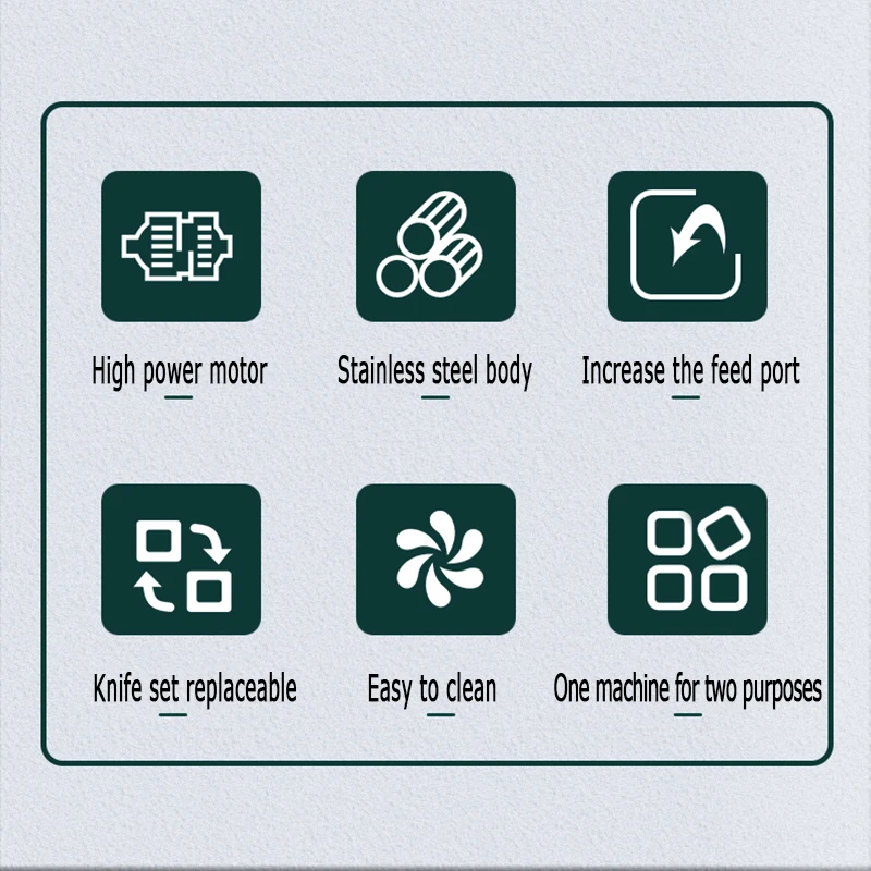 Commercial Electric Meat Mincer Grinder 850W Kitchen Chopper Food Processor Stainless Steel Home Appliance