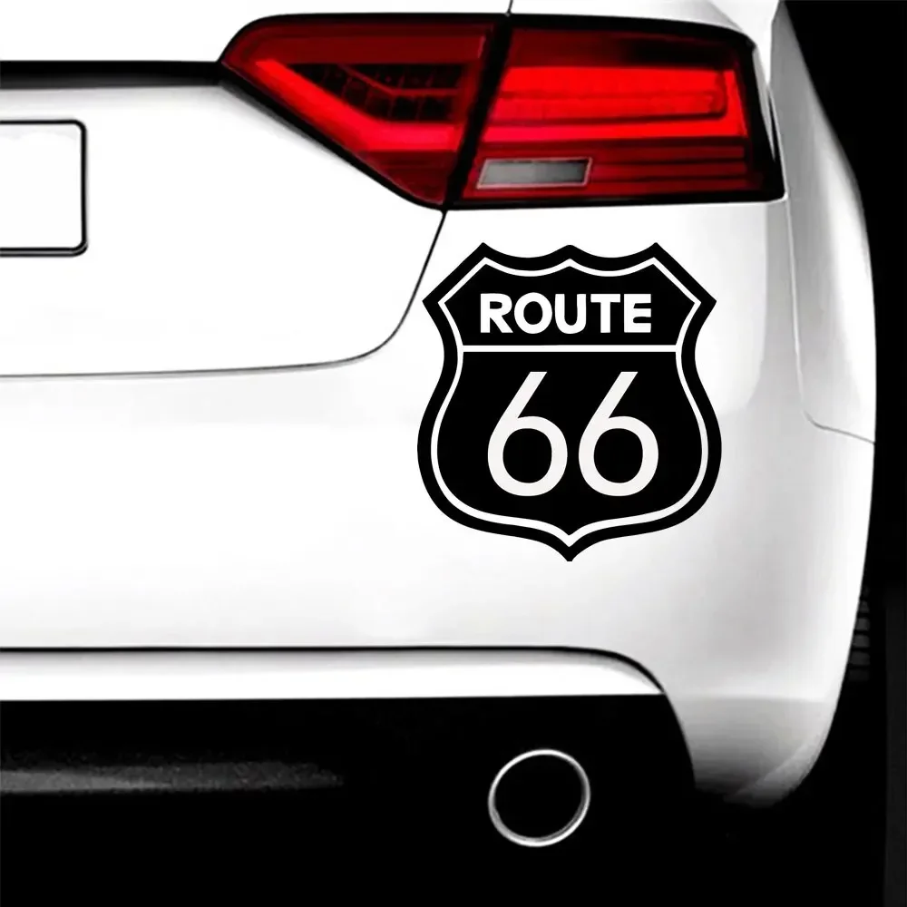 

1PC Cartoon Route 66 Sign Custom Number Sticker Cover Waterproof Scratch Sticker Accessories