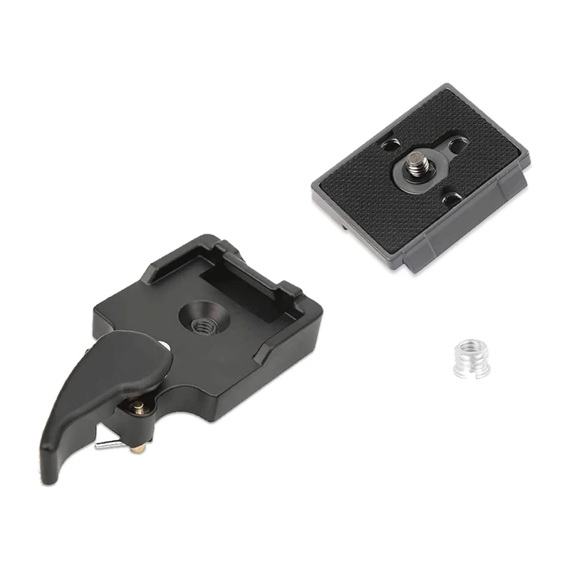 Camera Quick-Change Plate With 1/4 Inch Screw For Manfrotto 200Pl-14 + Quick-Change Plate Clamp Camera Tripod Ball Head