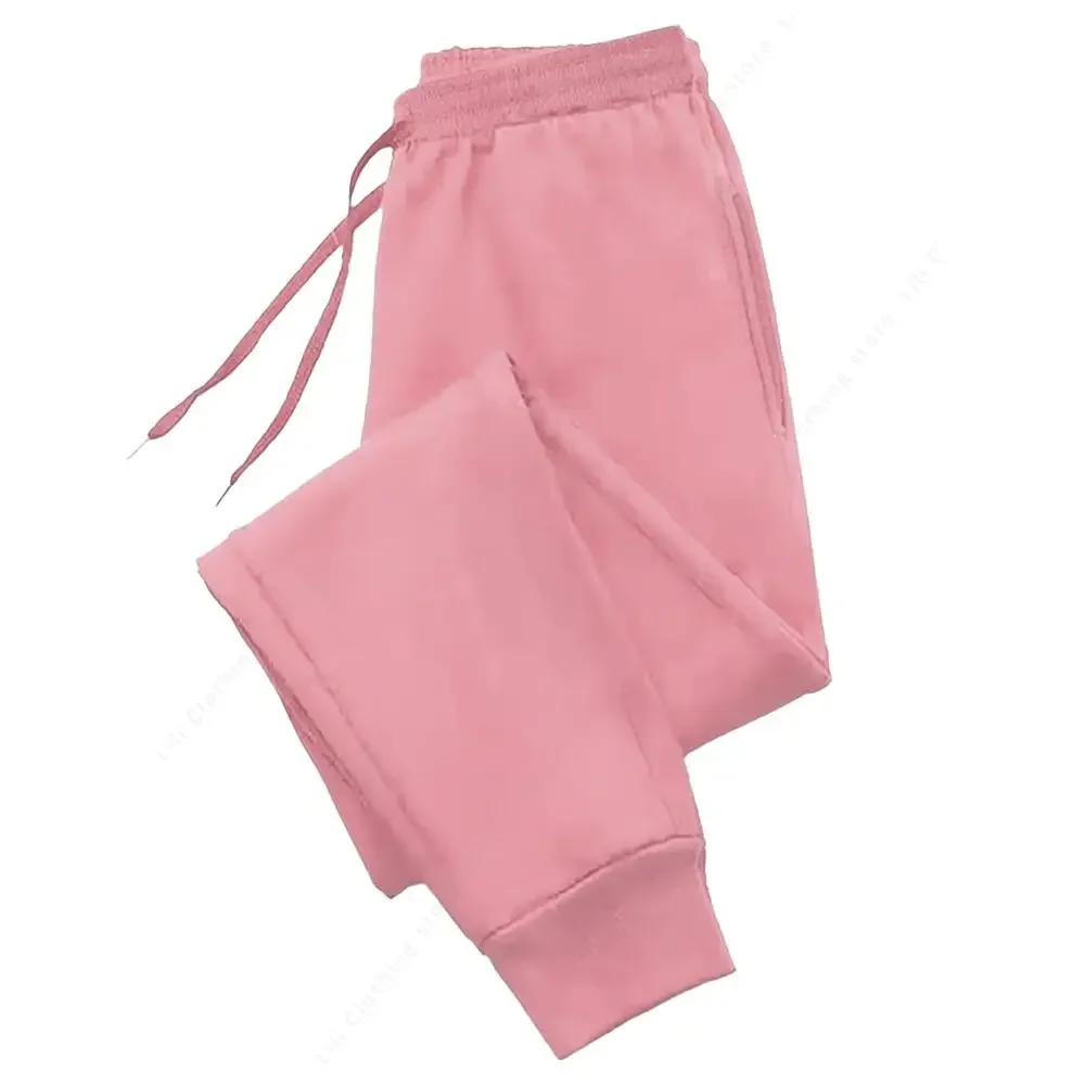 Women Pants Blank Joggers Jogging Pant Basics Fleece Trousers Casual Fashion Spring Autumn Pink Black Camel Sweatpants for Woman