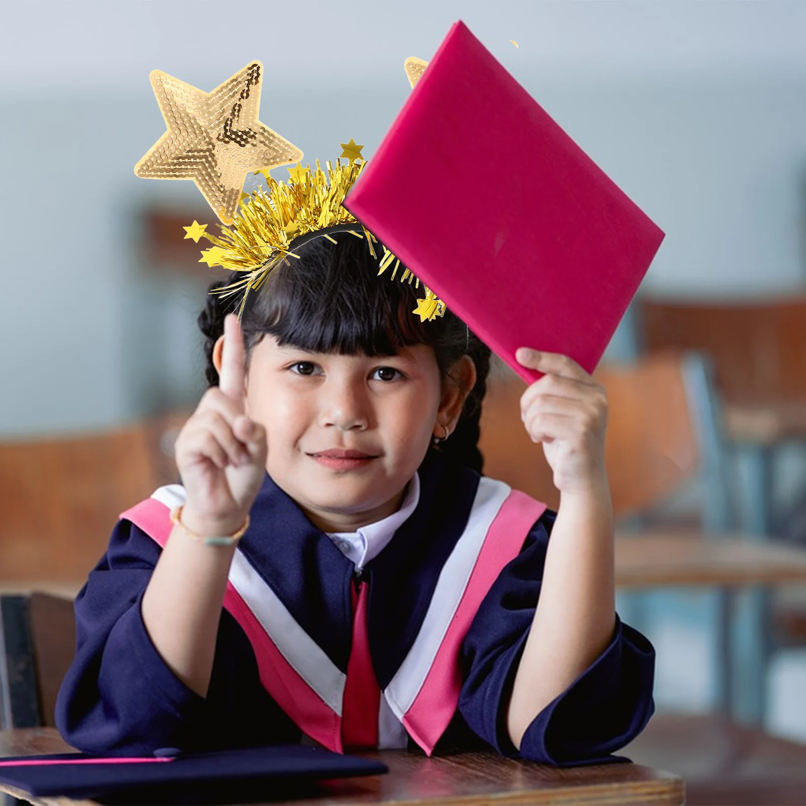 

Sequin Star Headband Sparkling Design Party Photo Props Easy Wear Girls Women Hair Accessories Festival Hairbands