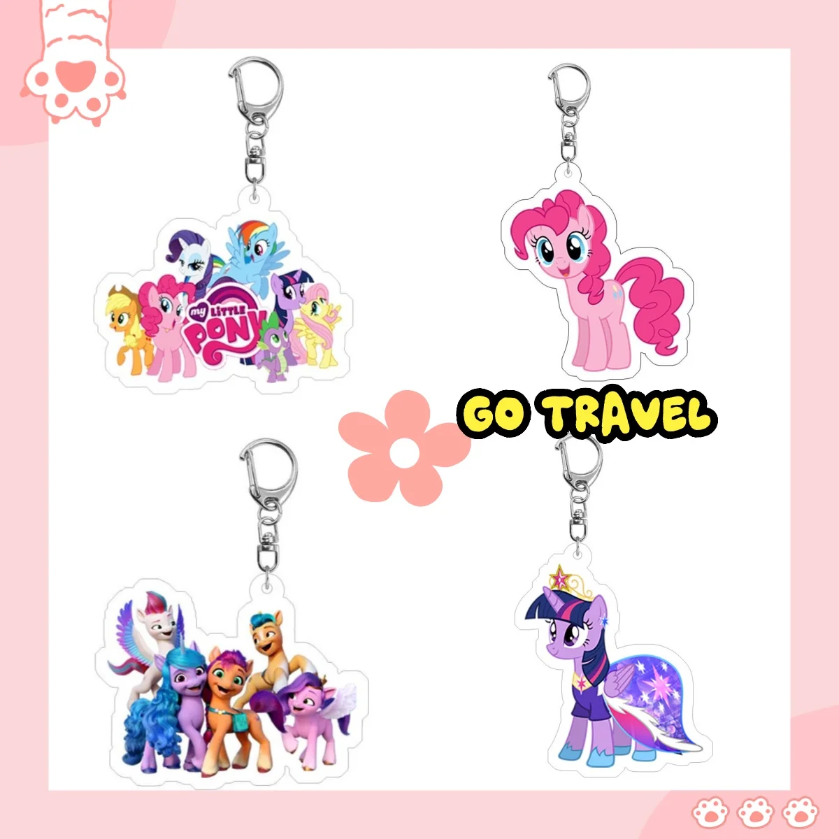 

Little horse, Baolia acrylic cute keychain, school bag, pendant, toy accessories, birthday gifts for men and women, key chains