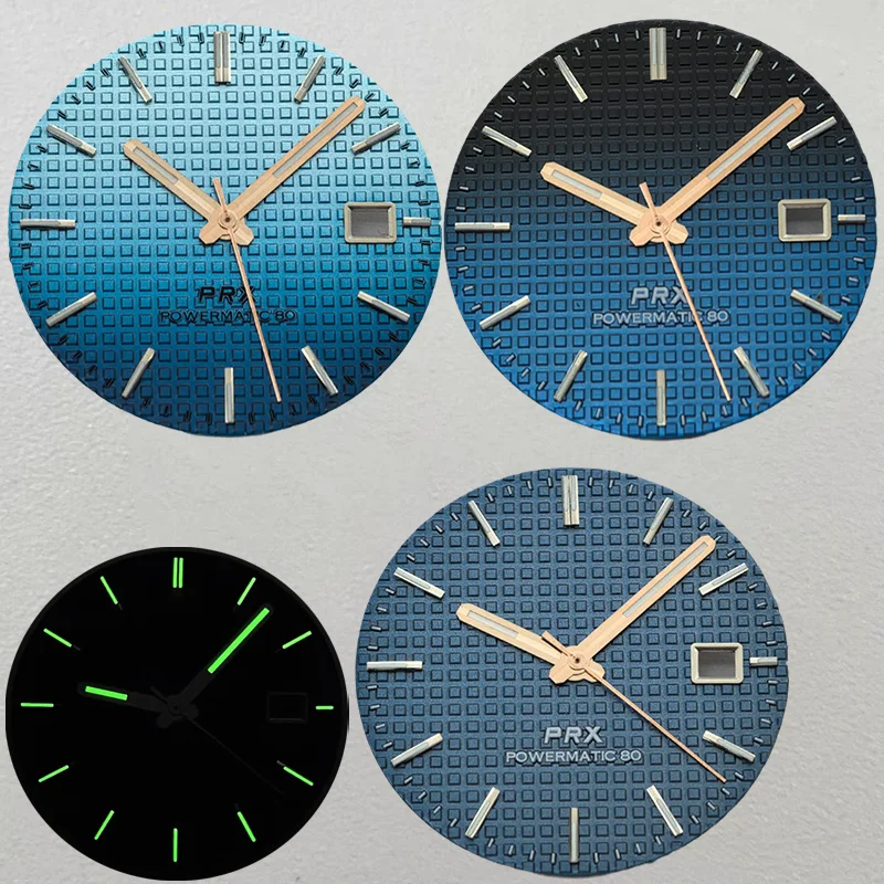 

31.8mm dial NH35 dial green luminous dial+pointer suitable for NH35 NH36 4R35 7S26 movement PRX Super Player case watch Parts