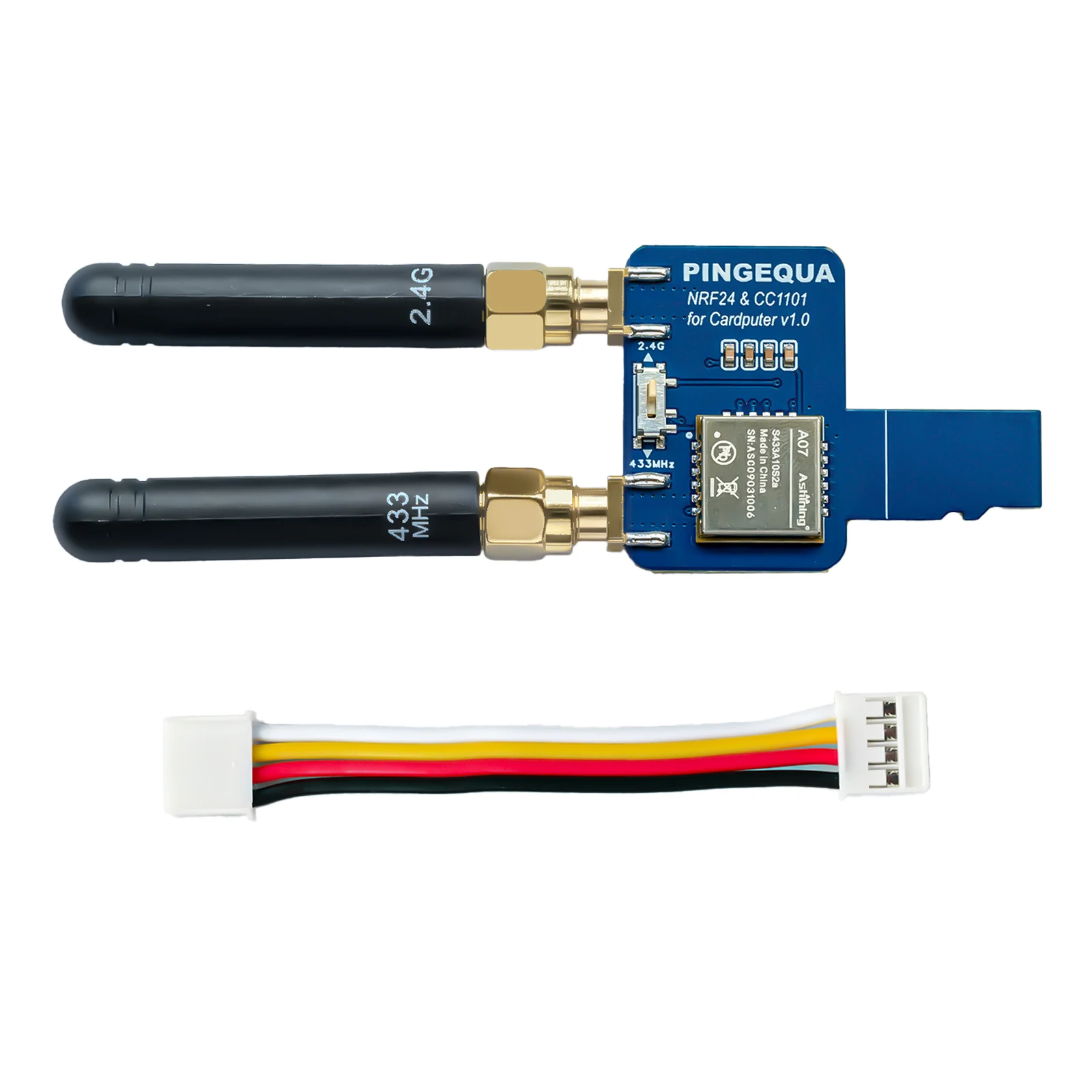 Módulo RF 2 en 1 (NRF24L01+ y CC1101) para cardputer M5Stack, firmware Bruce preinstalado, proyecto IoT de doble banda de 2,4 GHz y 433 MHz