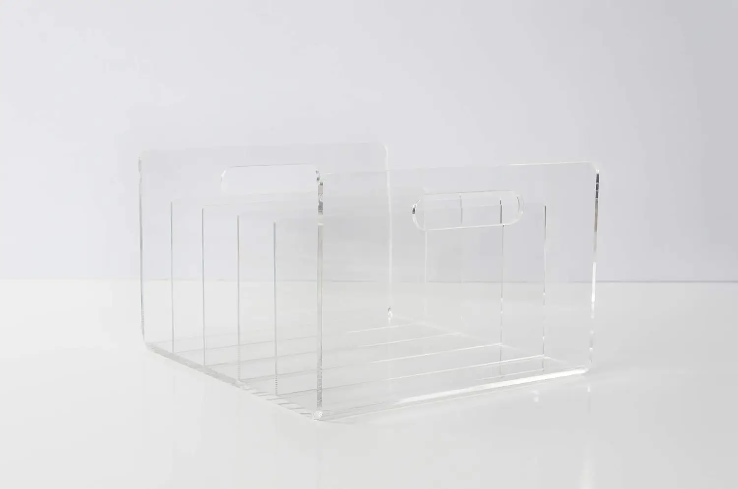 Clear Acrylic Desktop File Sorter, 10” x 11.5” x 6.5”, Organize Folders and Documents Efficiently