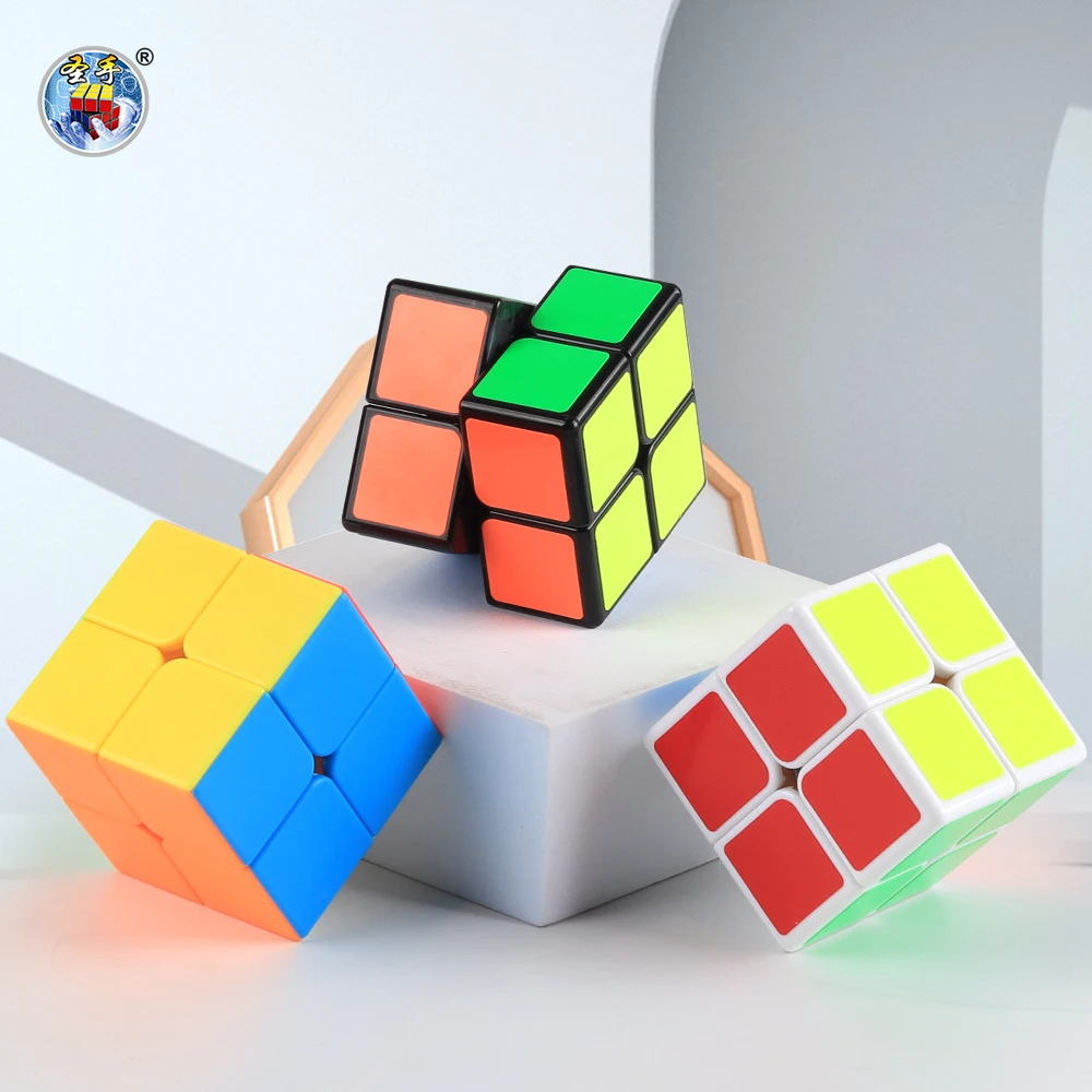 

SENGSO 2x2 Professional Speed cube Stickerless/Sticker Fast Smooth Turning Vivid Colour Puzzle Game Brain Toy For Children Kids