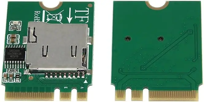 JonISerl NGFF M.2 A/E Key 2230 cables tarjeta de trabajo sin red interfaz Wi-fi a Micro SD TF SDHC TF adaptador compatible con intercambiable en caliente