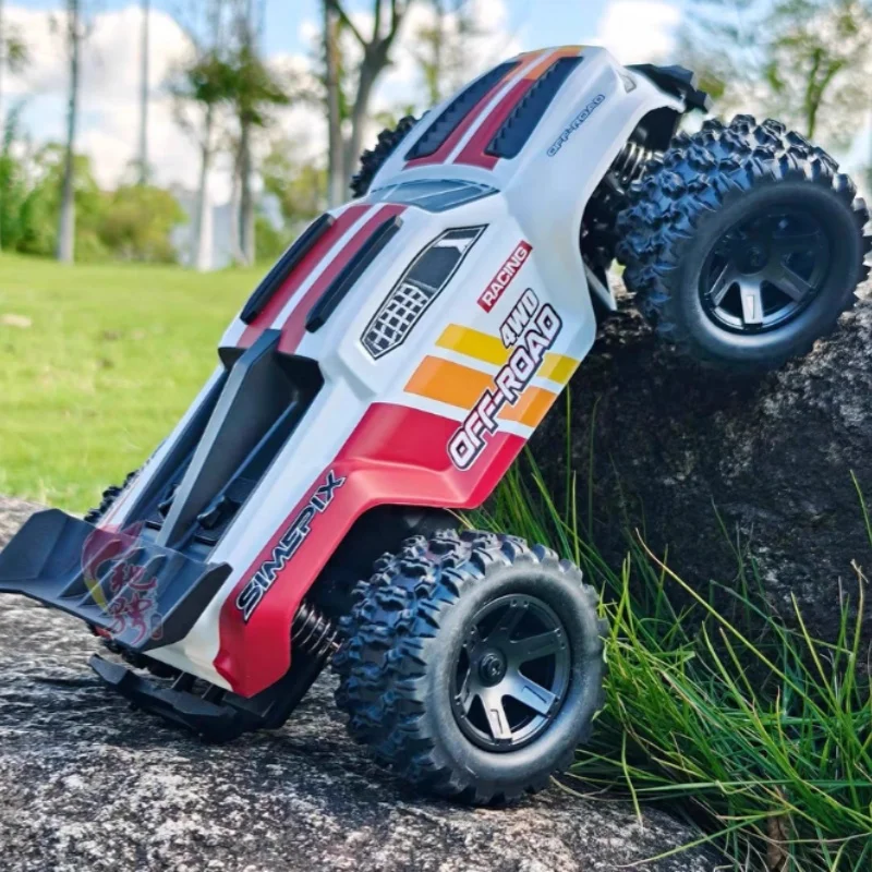 MJX 18208 1/18 RC Mini Monster Truck 4WD High Speed Car 2.4G Radio Control Dual Battery Dual Shell Durable Off-Road Toy Vehicle